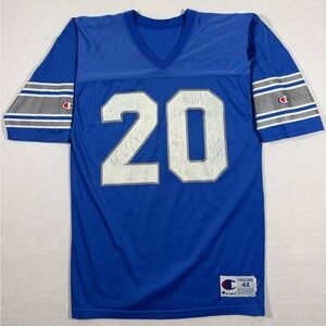 Champion Detroit Lions Vintage Football Jersey Size 44 #20 Barry Sanders.